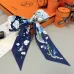 HERMES Scarf Small scarf decorate the bag scarf strap #A48570
