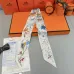HERMES Scarf Small scarf decorate the bag scarf strap #A48570