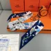 HERMES Scarf Small scarf decorate the bag scarf strap #A48570