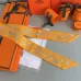 HERMES Scarf Small scarf decorate the bag scarf strap #A48571