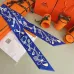 HERMES Scarf Small scarf decorate the bag scarf strap #A48571