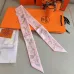 HERMES Scarf Small scarf decorate the bag scarf strap #A48571