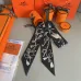 HERMES Scarf Small scarf decorate the bag scarf strap #A48571
