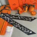 HERMES Scarf Small scarf decorate the bag scarf strap #A48571