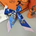HERMES Scarf Small scarf decorate the bag scarf strap #A48572