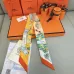 HERMES Scarf Small scarf decorate the bag scarf strap #A48572