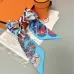 HERMES Scarf Small scarf decorate the bag scarf strap #A48572