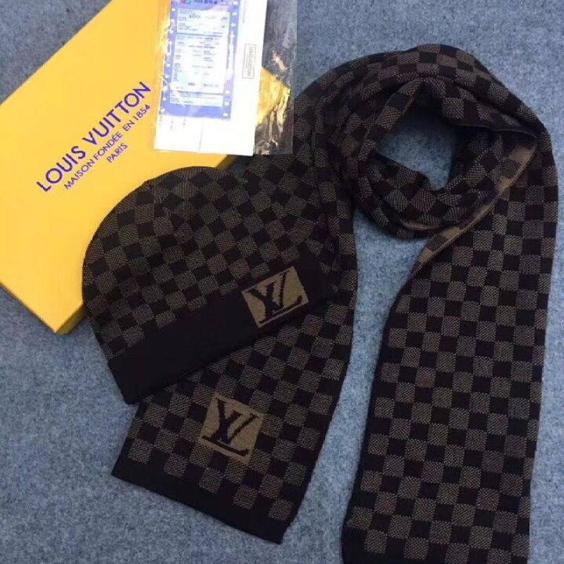 Buy Cheap Louis Vuitton Wool knitted Scarf and cap 185*35cm #9108736 ...
