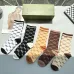 Gucci Striped Cotton Crew Socks with Logo #A45585