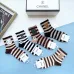 High quality  classic fashion design cotton socks hot sell brand CHANEL socks for  women and man 5 pairs #999930296