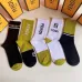 High quality  classic fashion design cotton socks hot sell brand FENDI socks for  women and man 5 pairs #999930304