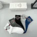 Versace Striped Cotton Crew Socks with Logo #A45587