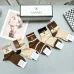 Women's Chanel Socks in Brown and Beige #A45589