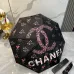 Chanel 2024 Summer New Folding Umbrella Black Coating for Sun Protection #A38989