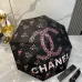 Chanel 2024 Summer New Folding Umbrella Black Coating for Sun Protection #A38989