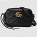 Gucci AAA+ 1:1 original GG Marmont matelasse mini Shoulder Bags black #9109694