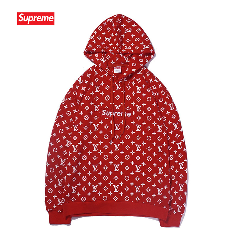Buy Cheap Supreme LV Hoodies for Men Women in Red coffee #99900285 from ...