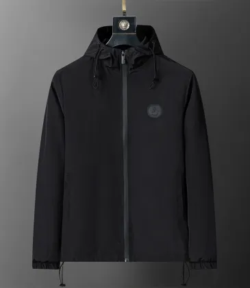 Burberry Men's Equestrian Knight Logo Hooded Jacket Black #A54238