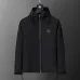 Burberry Men's Equestrian Knight Logo Hooded Jacket Black #A54238