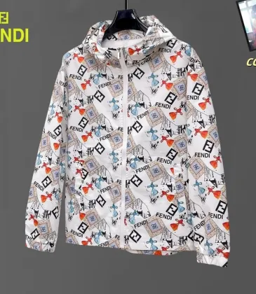 Fendi Designer Floral   Logo Print Windbreaker - Unisex Sun Protection Jacket #A53154