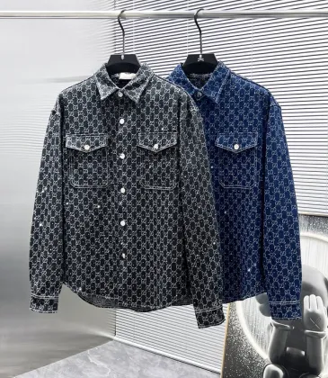  Jackets for MEN GG denim jacquard jacket Black/Blue #A53765