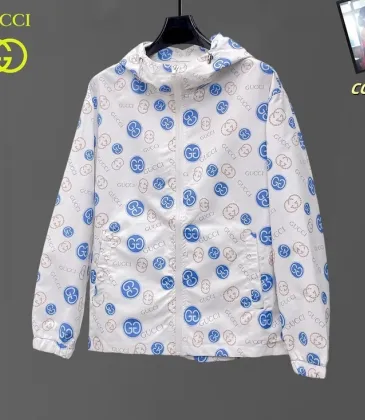 Gucci Luxury Brand Signature Pattern Hooded Jacket - Lightweight UV Protection #A53152
