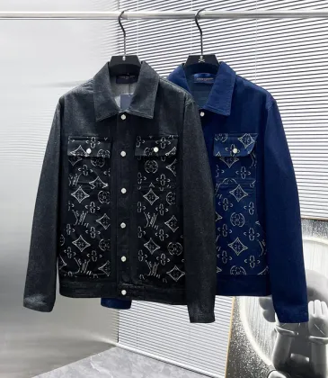 Brand L Jackets for Men Black/Blue #A53767