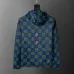 Louis Vuitton Men's Checkered Hooded Windbreaker Jacket #A54235