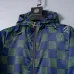 Louis Vuitton Men's Checkered Hooded Windbreaker Jacket #A54235