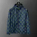 Louis Vuitton Men's Checkered Hooded Windbreaker Jacket #A54235