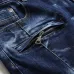 2021 new men's jeans blue stretch European and American personality zipper decoration jeans trendy men #99905873
