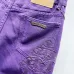 Chrome Hearts Jeans for Men Purple Combo Embroidered #A53891