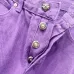 Chrome Hearts Jeans for Men Purple Combo Embroidered #A53891
