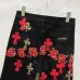 Chrome Hearts Red, White, Black, &amp; Leopard Cross Patch Carpenter Pants #A53418
