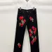Chrome Hearts Red, White, Black, &amp; Leopard Cross Patch Carpenter Pants #A53418