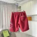 Chrome Hearts Pants for Chrome Hearts Short pants for men Black/Red/Blue #A53834
