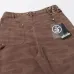 Hellstar Brown Camo Denim Shorts Rugged Utility Meets Street Edge #A54221