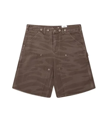 Hellstar Brown Camo Denim Shorts Rugged Utility Meets Street Edge #A54221