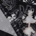 Amiri Black Patterned Cuban Collar Short Sleeve Shirt With Artistic Details #A54242