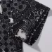 Amiri Black Patterned Cuban Collar Short Sleeve Shirt With Artistic Details #A54242