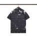 Amiri Black Patterned Cuban Collar Short Sleeve Shirt With Artistic Details #A54242