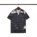 Amiri Black Patterned Cuban Collar Short Sleeve Shirt With Artistic Details #A54242