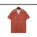Amiri Red Patterned Cuban Collar Short Sleeve Shirt For Fashion - Forward Looks #A54241