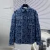 Dior shirts for Dior Long-Sleeved Shirts for men Black/Blue #A53761