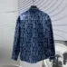 Dior shirts for Dior Long-Sleeved Shirts for men Black/Blue #A53761