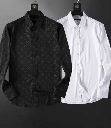  Men's Stylish Long Sleeve Shirts - Monogram &amp; White Classics - Special Deal #A53903
