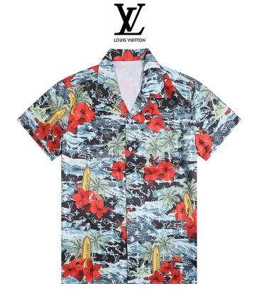 Louis Vuitton Shirts for Louis Vuitton Short sleeve shirts for men #A41379