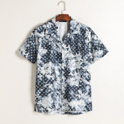 Louis Vuitton Shirts for Louis Vuitton short sleeved shirts for men #999927212