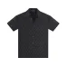 Louis Vuitton Short sleeve shirts for men Black/White #A50047