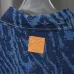 Louis Vuitton short sleeved shirts for men Rippled denim shirt #A52988